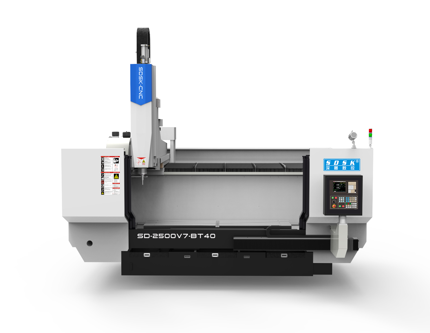 数控机床SD2500V7-BT40是专门量身定做的大型型材加工中心